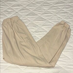 Beige Jogger Pants